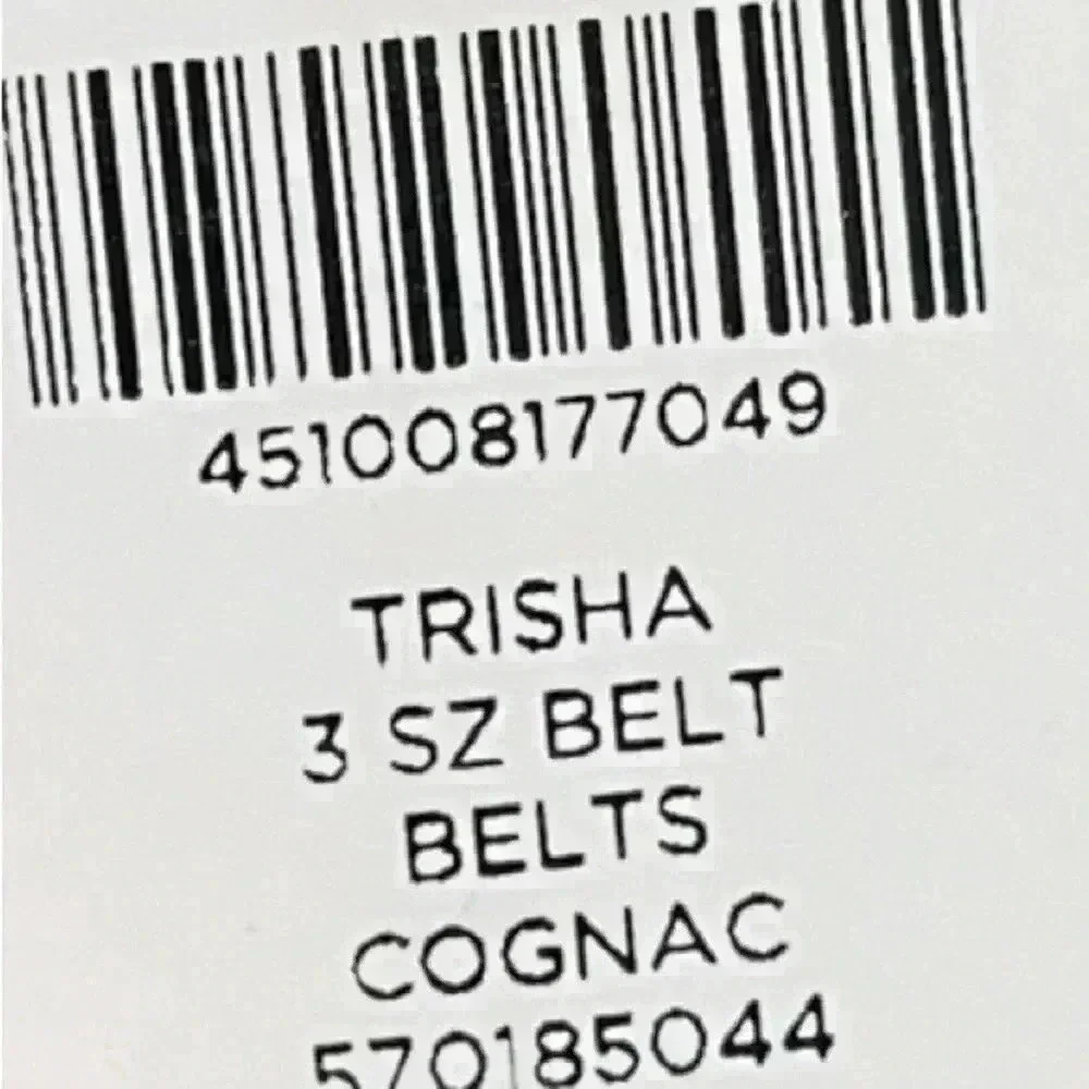 Chicos Trisha Geometric Full grain Leather Belt. Gold hardware, New with Tags